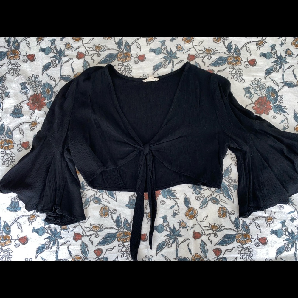 Black tie front top